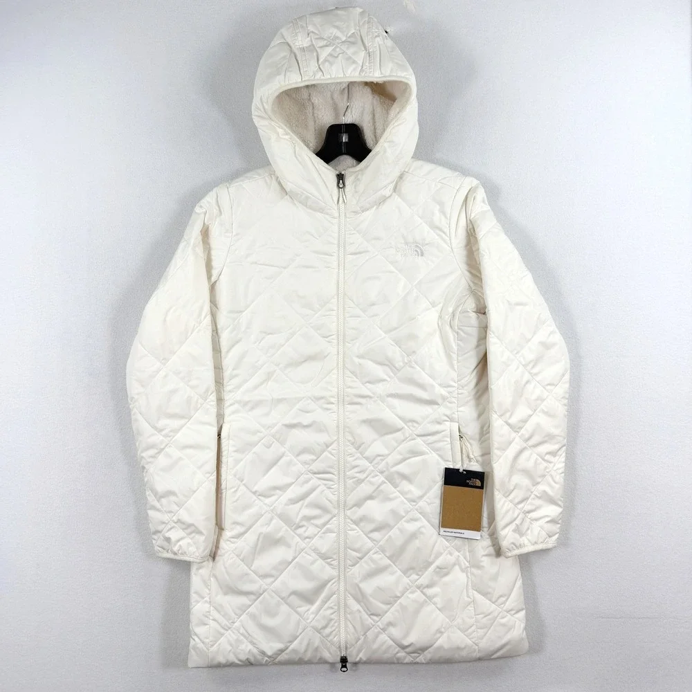 The North‎ Face Shady Glade Parka Shearling Size S Womens White Dune NEW